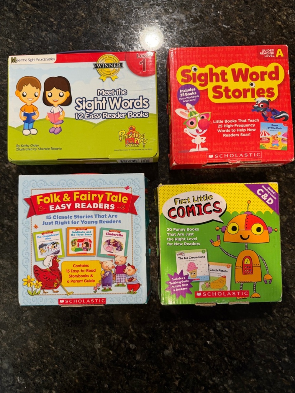 Beginner Reader Sets - Lot of 4: Scholastic and Preschool Prep